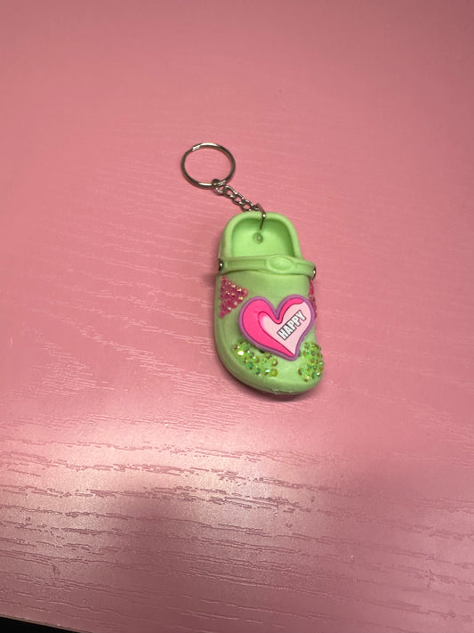 Mini Green Luxury Crocs Keychain