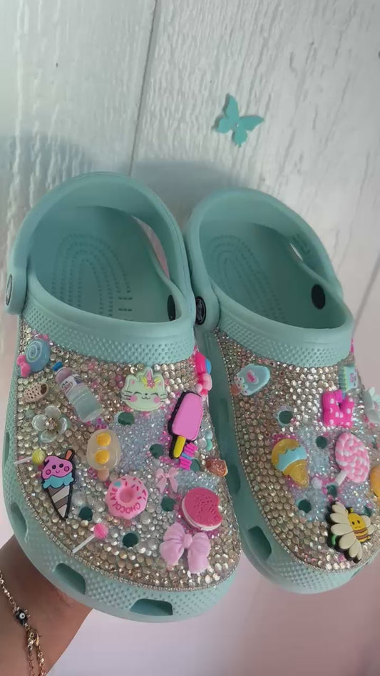 Luxury Customized Blue Crocs